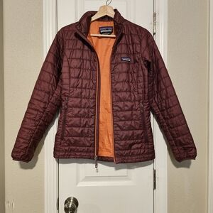 Patagonia Women's Maroon Puffer Jacket